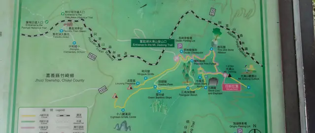 Dadongshan Trail close to Fenqihu - Trail Map