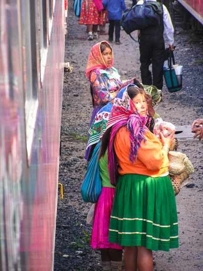 Women in colourful closes