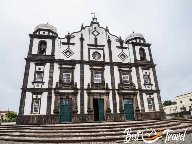 An old and huge church in the town centre of Santa Cruz das Flores.