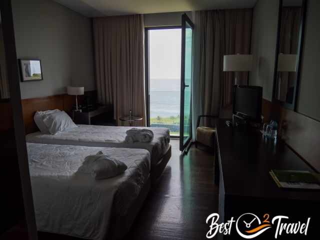 A hotel room in Santa Cruz das Flores.