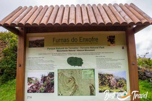 Furnas do Enxofre Information Board