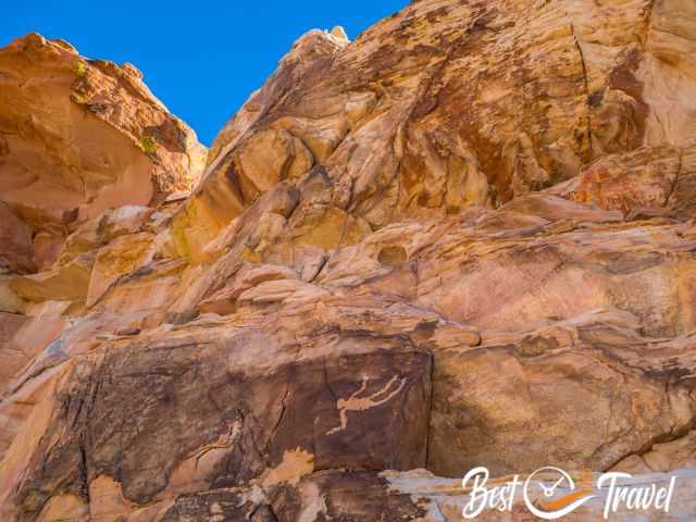 The famous falling man in Gold Butte