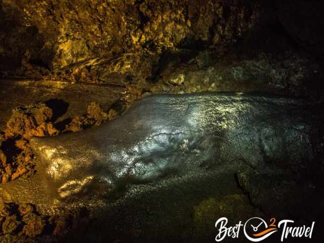 A smooth and huge lava formation