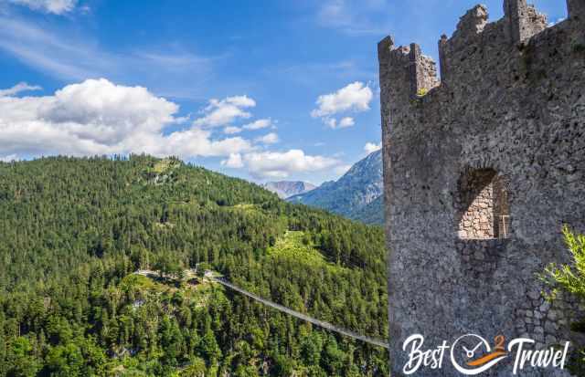 The ruin of Ehrenberg Castle and the Highline 179