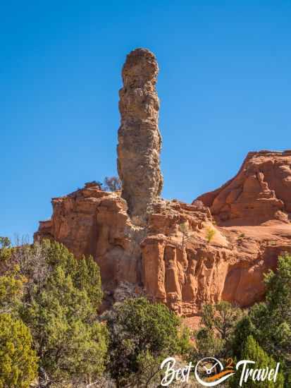 View to a high spire from the Kodachrome Road.