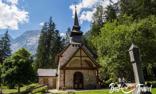 The chapel at Pragser Wildsee