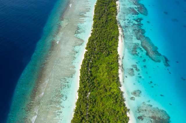 Drone Shot of Dhigurah Island