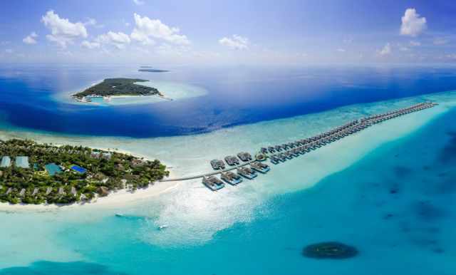 A 5 star luxury resort with waterfront accommodation