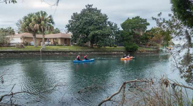 Two kayaks at Crystal River