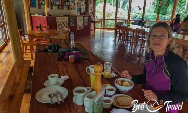 The breakfast in La Roulotte