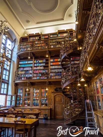 The empty library after closure.