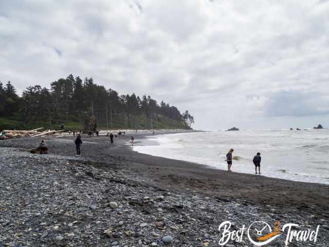 Ruby is an endless beach but without sea stacks to the south.