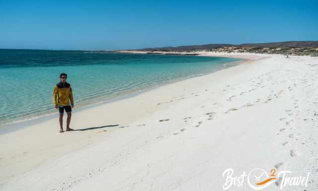 Turquoise Bay with white sand