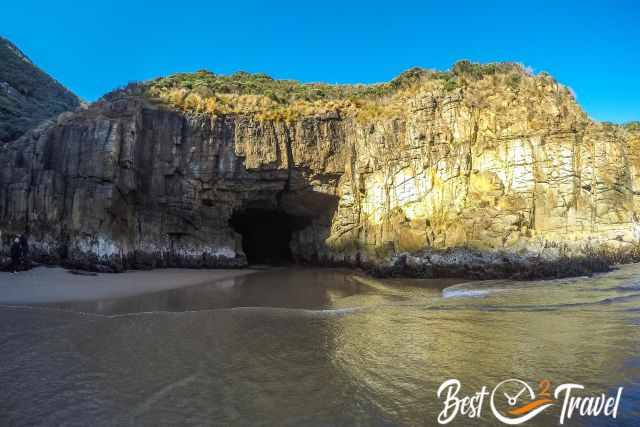 Two other visitors at the hidden beach