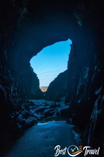 The second smaller entrance to the cave.