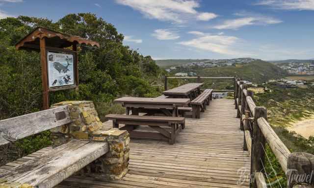 The picnic area on higher elevation above the sea