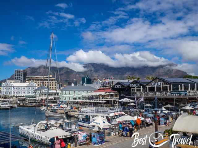 The harbour in the Waterfront