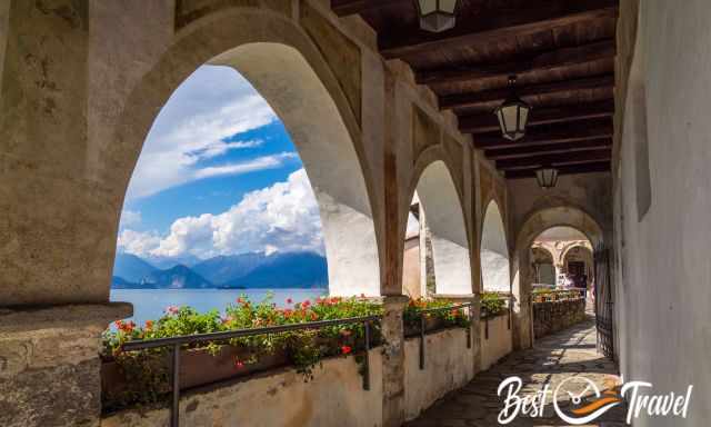 The first portico at the monastery