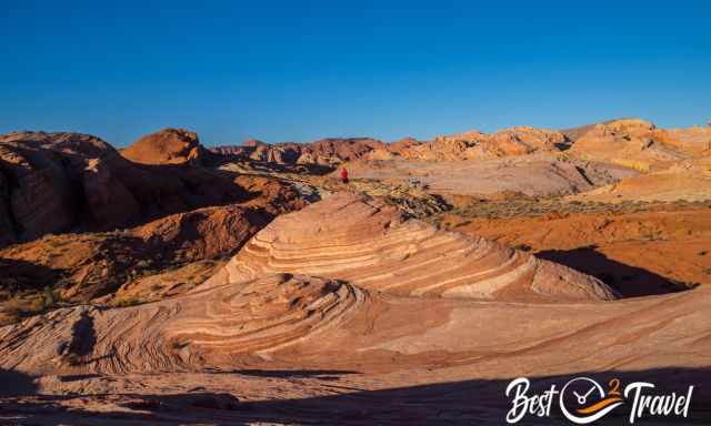 Fire Wave in the Valley of Fire at sunrise