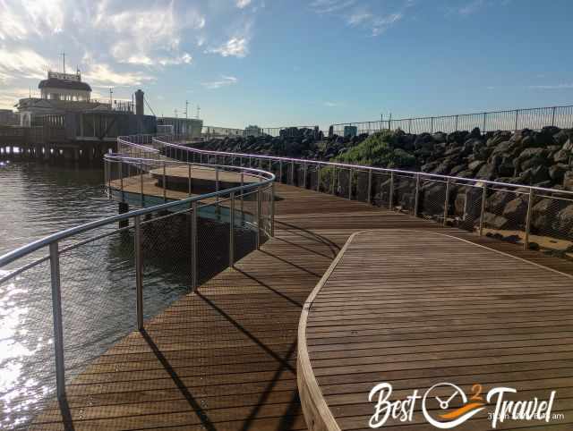 The new St.Kilda Pier in Melbourne