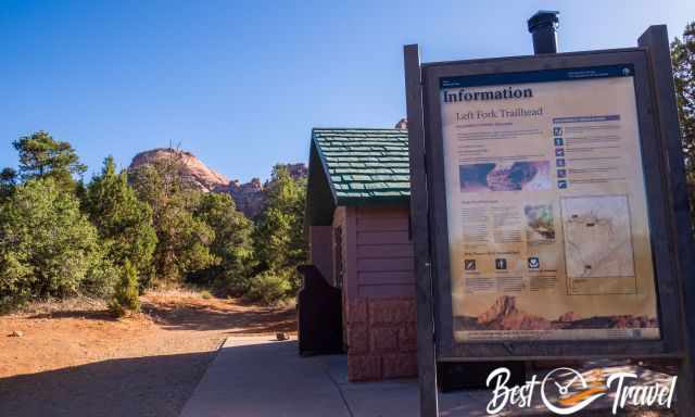 Information board about the Subway Hike