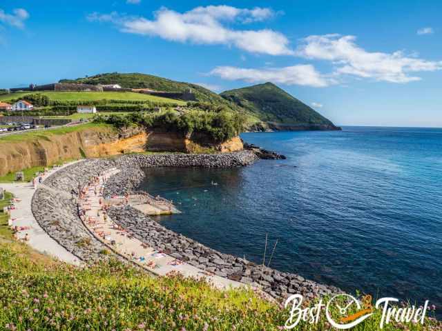 The protected bay Banhos do Fanal close to Angra