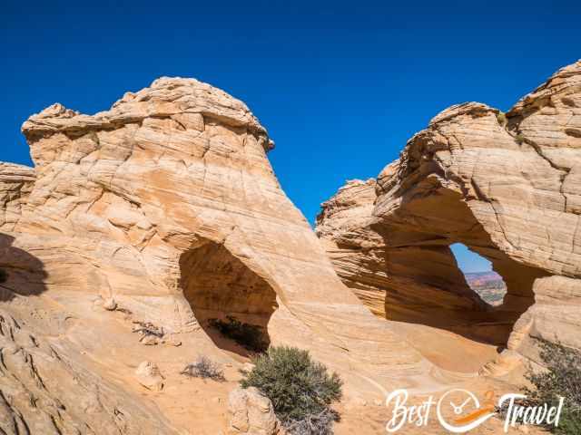 Melody Arch and the Grotto with a window to the Teepees.