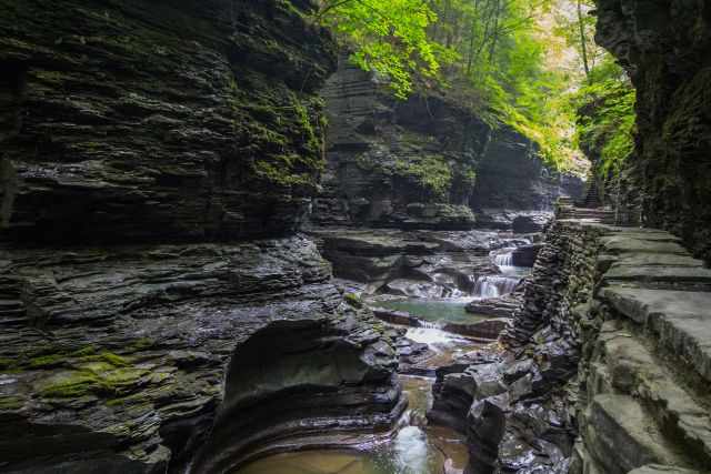 The rock pools in Watkins Glen