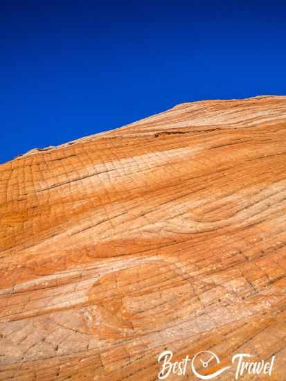 The swirled and cube-patterned rock formations