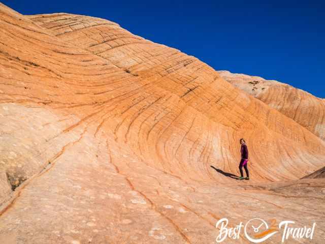 an u shaped gully at the Candy Cliffs